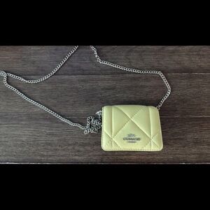 Coach Lemon Quilted Mini Bag